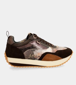 Anekke Brown Palette Patterned Sports Schuhe | 1367-MKSPI