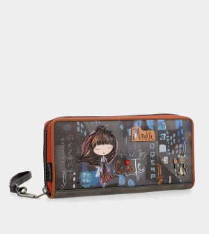 Anekke Contemporary Large Embossed Rfid Geldbörse | 5427-BIYOX