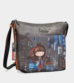 Anekke Contemporary Large Printed Messenger Umhängetasche | 5031-KYEWA