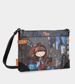 Anekke Contemporary Large Printed Umhängetasche | 9104-ZAMQF