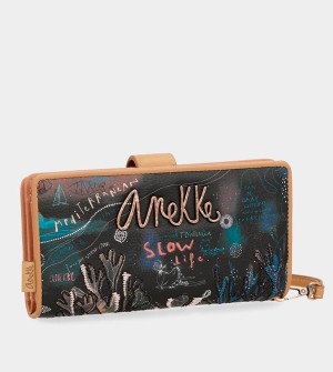 Anekke Coral Black Large Geldbörse | 6275-TGIJE