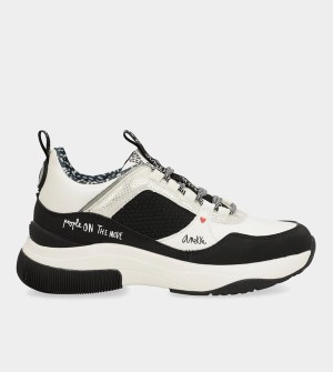 Anekke Fashion Black & White Schuhe | 2794-JQEOC