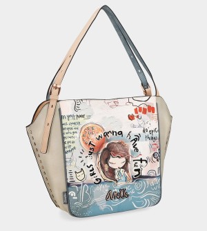 Anekke Fun & Music Oval Shopper Schultertasche | 0837-TRWZL