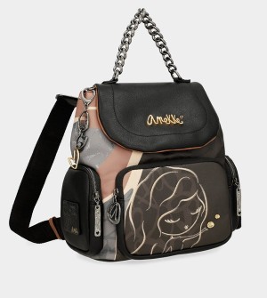 Anekke Heartbeat Flap Rucksäcke | 9254-XEKDW