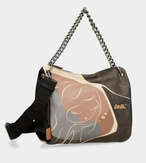 Anekke Heartbeat With Metal Umhängetasche | 3789-ENFXD