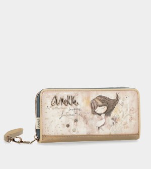 Anekke Large Printed Rfid Memories Geldbörse | 5213-IBRMY