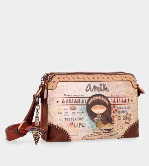 Anekke Menire With Double Compartment Umhängetasche | 6207-UBPVW