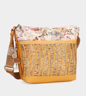 Anekke Nature Pachamama Ochre Large Messenger Umhängetasche | 5628-EYOFC