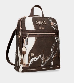 Anekke Nature Shodō 2 Compartment Brown Rucksäcke | 9721-GLYXJ
