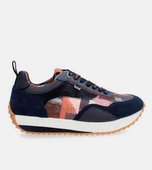 Anekke Navy Blue Palette Patterned Sports Schuhe | 3502-DHVAW