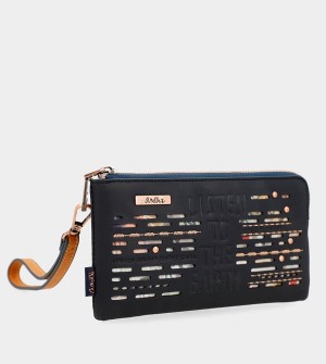 Anekke Navy Blue Rfid Nature Pachamama Geldbörse | 1208-UGRML