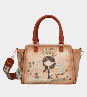 Anekke Peace & Love Camel Bowling Schultertasche | 1469-OQCUP