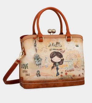 Anekke Peace & Love Camel Kiss Clasp Umhängetasche | 2789-ZOTXK