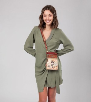 Anekke Peace & Love Camel Mini Umhängetasche | 3152-EYVGD