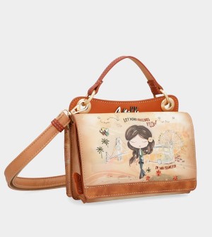Anekke Peace & Love Camel Mini Umhängetasche | 2175-QAIBL