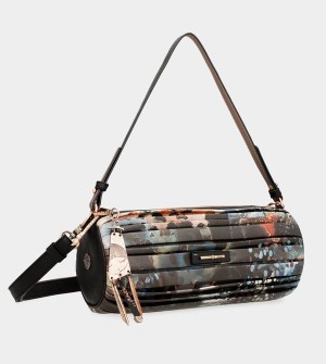 Anekke Shōen Palette Pleated Cylindrical Umhängetasche | 4895-HPVCM