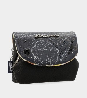 Anekke Studio Navy Blue Coin With Flap Geldbörse | 4259-AWSPD