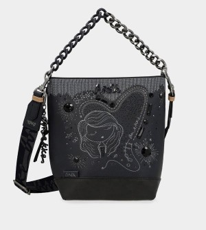 Anekke Studio Navy Blue Medium Schultertasche | 9103-GTMVN