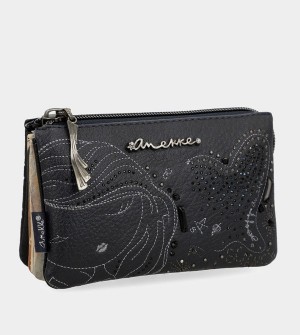 Anekke Studio Navy Blue Triple Coin Geldbörse | 5498-MPKYN