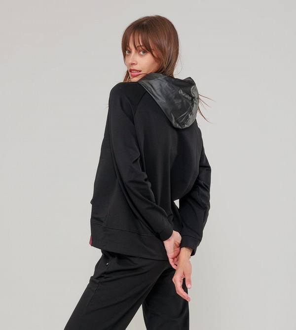 Anekke Black Hoodie Sweatshirts | 6597-MSZTW