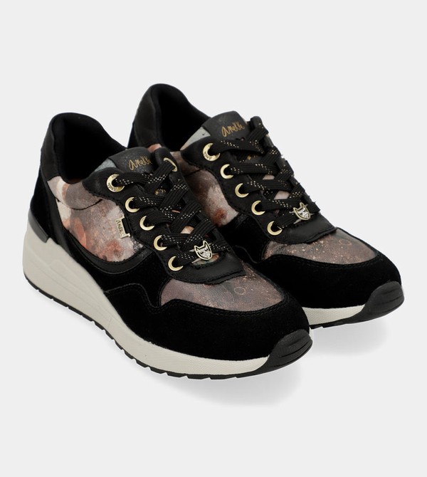 Anekke Black Padded Sports With Wedge Schuhe | 1934-AXRYW