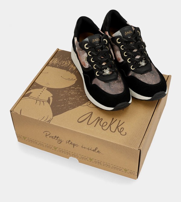 Anekke Black Padded Sports With Wedge Schuhe | 1934-AXRYW