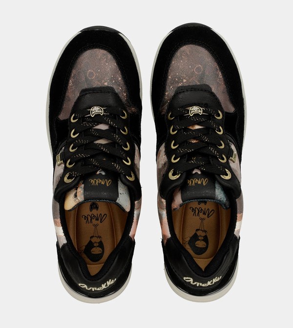 Anekke Black Padded Sports With Wedge Schuhe | 1934-AXRYW
