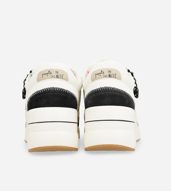 Anekke Black & White Wedge Schuhe | 3516-HUGKW