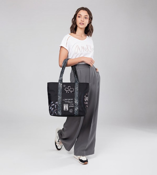 Anekke Black & White Wedge Schuhe | 3516-HUGKW