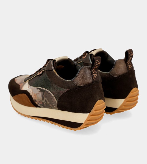 Anekke Brown Palette Patterned Sports Schuhe | 1367-MKSPI