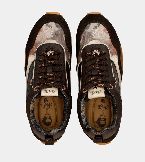 Anekke Brown Palette Patterned Sports Schuhe | 1367-MKSPI
