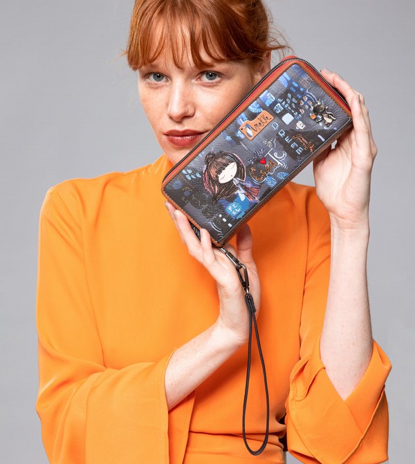 Anekke Contemporary Large Embossed Rfid Geldbörse | 5427-BIYOX