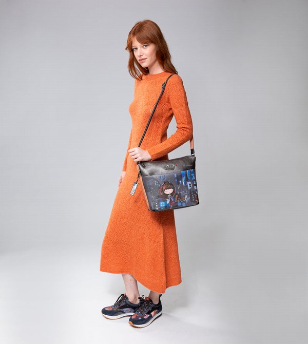 Anekke Contemporary Large Printed Messenger Umhängetasche | 5031-KYEWA