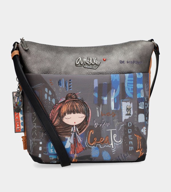 Anekke Contemporary Large Printed Messenger Umhängetasche | 5031-KYEWA