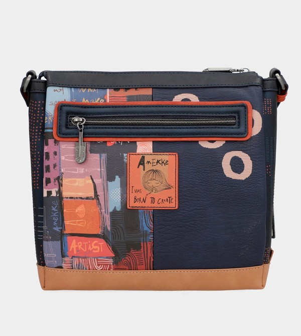 Anekke Contemporary Rectangular 3 Compartment Contemporary Umhängetasche | 8307-SOWCN