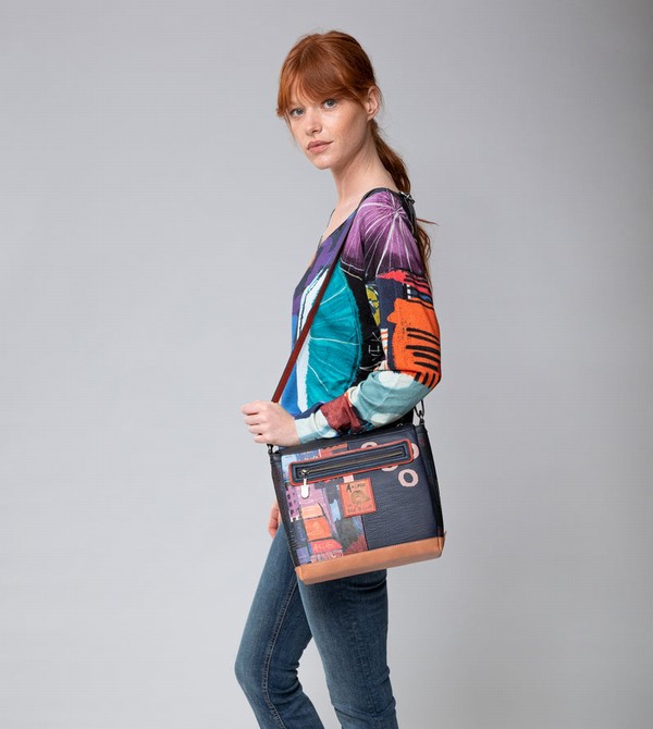 Anekke Contemporary Rectangular 3 Compartment Contemporary Umhängetasche | 8307-SOWCN