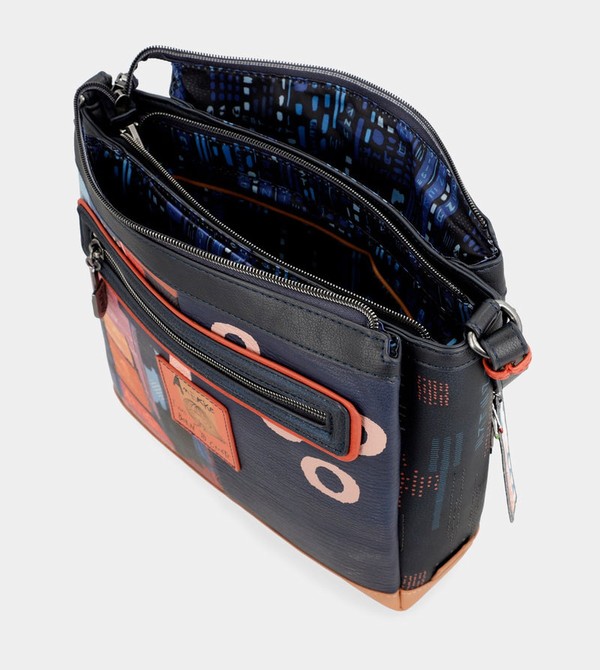 Anekke Contemporary Rectangular 3 Compartment Contemporary Umhängetasche | 8307-SOWCN