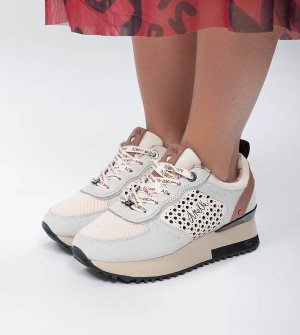 Anekke Gray Platform Schuhe | 5246-GEJQD