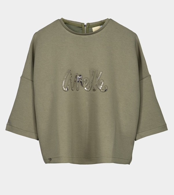 Anekke Green Logo Sweatshirts | 8017-CJQEH
