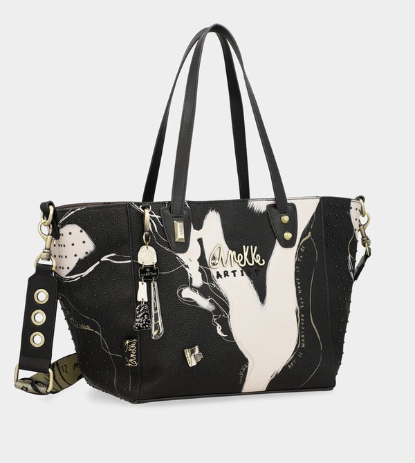 Anekke Large Black Shopper Nature Shodō Handtasche | 4658-MIUQD