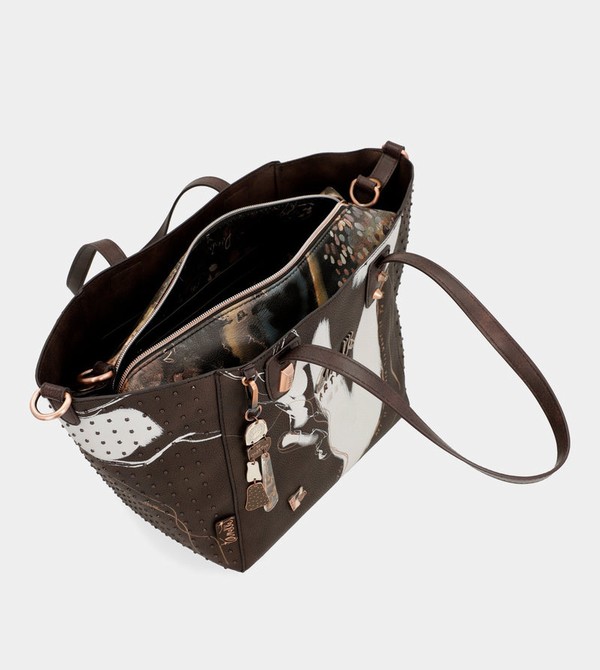 Anekke Large Brown Shopper Nature Shodō Tragetaschen | 2694-OKNVZ
