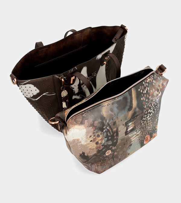 Anekke Large Brown Shopper Nature Shodō Tragetaschen | 2694-OKNVZ