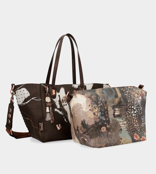 Anekke Large Brown Shopper Nature Shodō Tragetaschen | 2694-OKNVZ