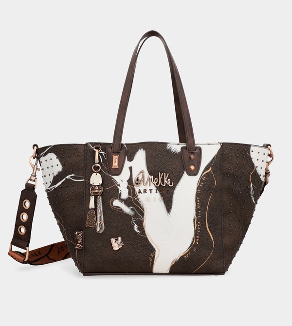 Anekke Large Brown Shopper Nature Shodō Tragetaschen | 2694-OKNVZ