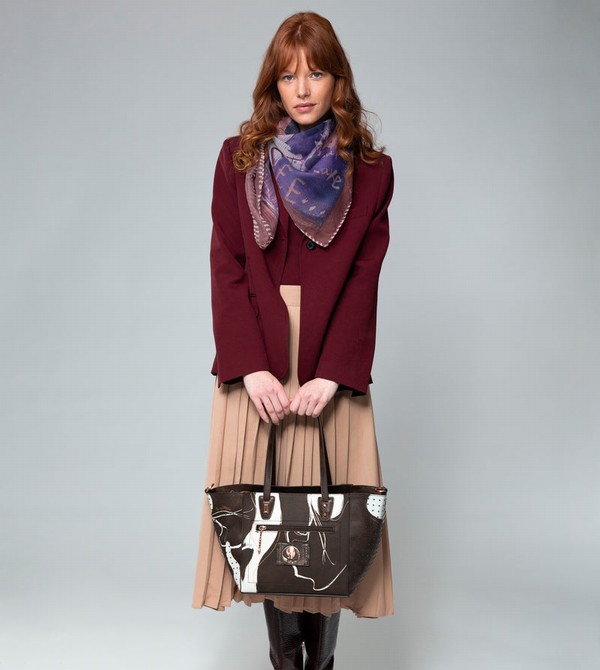 Anekke Large Brown Shopper Nature Shodō Tragetaschen | 2694-OKNVZ