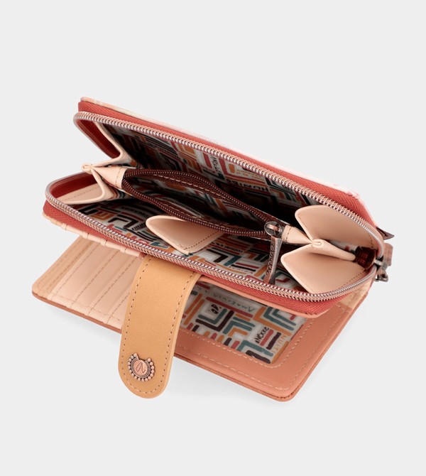 Anekke Menire Medium Rfid Embossed Geldbörse | 8634-BQURG