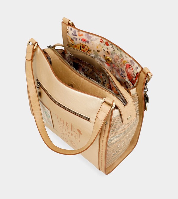 Anekke Nature Pachamama Golden Schultertasche | 6078-SIWKM