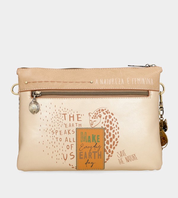 Anekke Nature Pachamama Golden With Two Compartments Umhängetasche | 7491-XJUKE