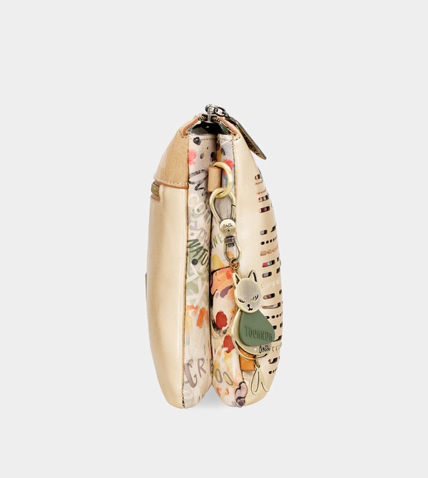 Anekke Nature Pachamama Golden With Two Compartments Umhängetasche | 7491-XJUKE