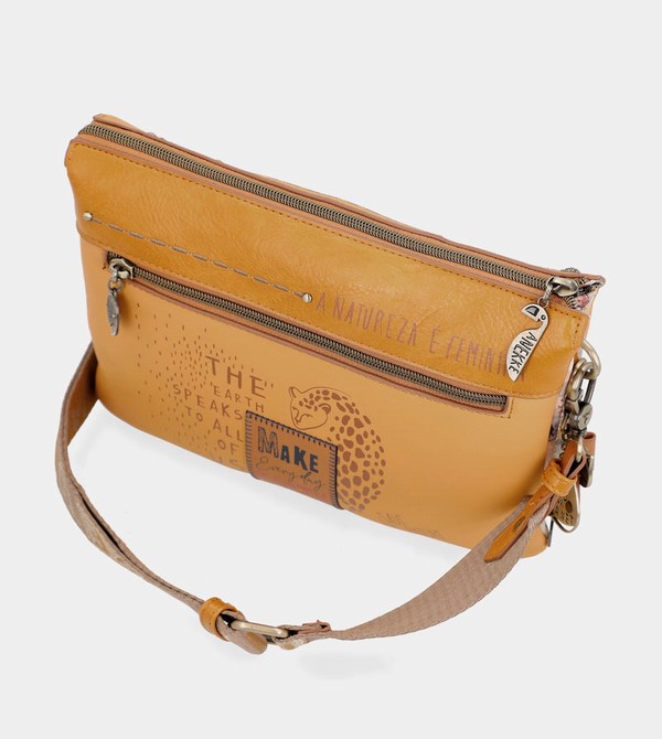 Anekke Nature Pachamama Ochre With Two Compartments Umhängetasche | 7894-OPCUW